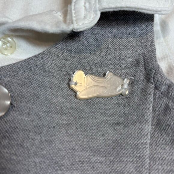 Mayoral Button Up With Attached Vest Airplane Button Size Newborn - Picture 2 of 6